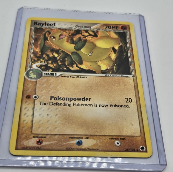 Pokémon TCG Bayleef (Delta Species) EX Dragon Frontiers 26/101 Regular Uncommon - Picture 1 of 8